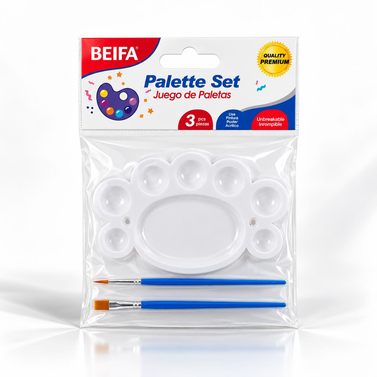 BEIFA Paint Set -10.5x16cm paint palette - 1/12/240 pcs