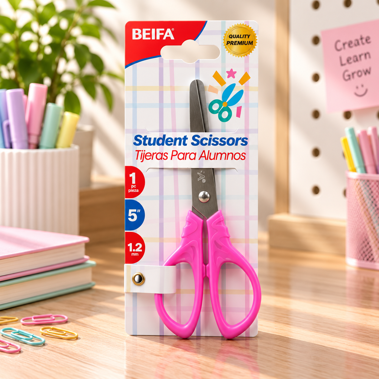 BEIFA Student Scissors 13cm 5\" - 1/24/240 pcs