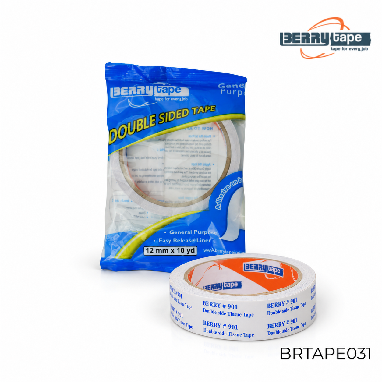 BERRY DOUBLE TAPE 12MM X 9 Meter
