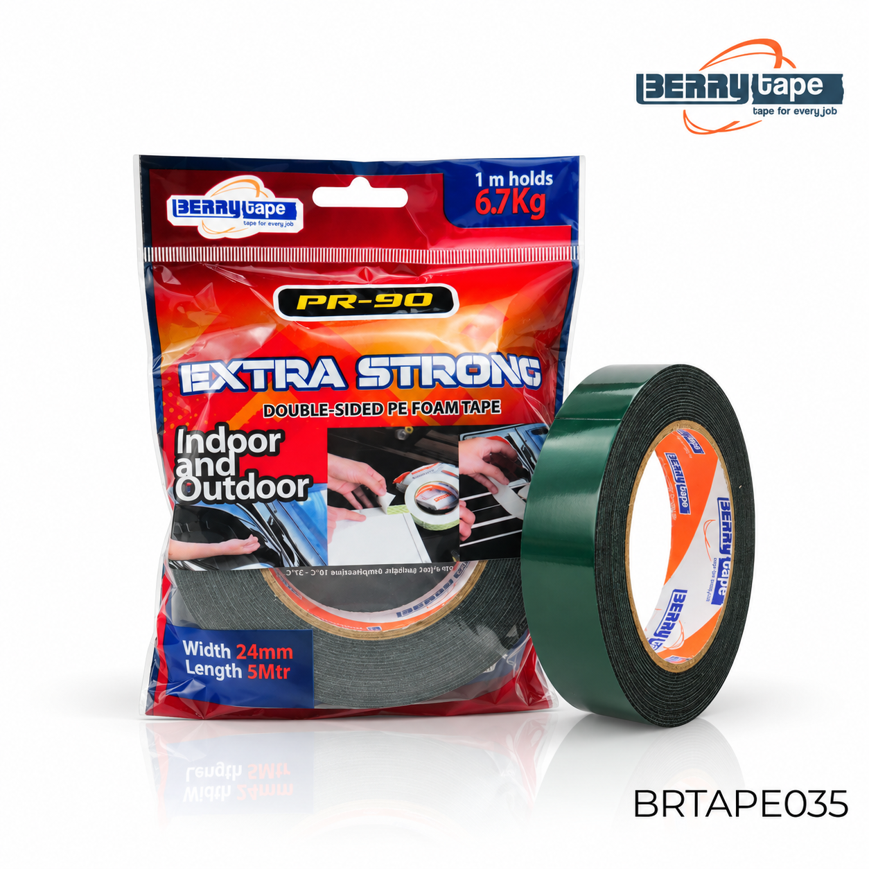 BERRY DOUBLE EVA FOAM TAPE PR-90 HJ 24MM X 5 Meter