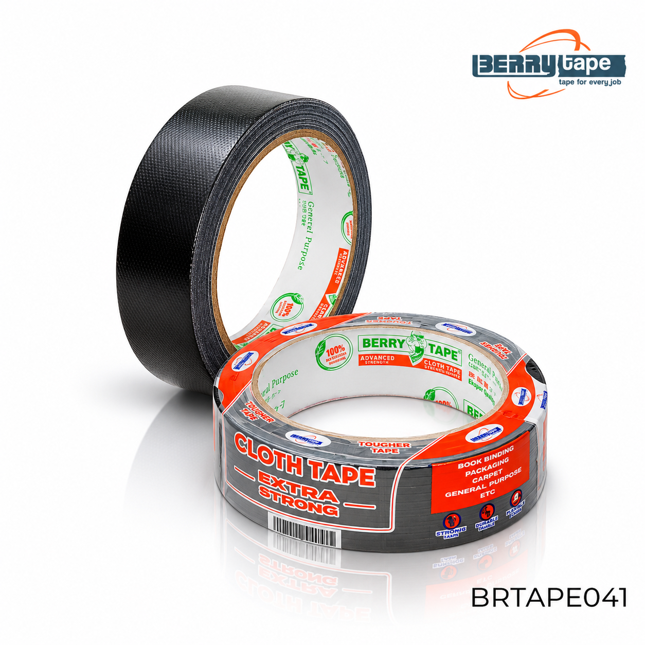 BERRY PB LINEN / CLOTH TAPE SR - HITAM 24 X 12 Meter