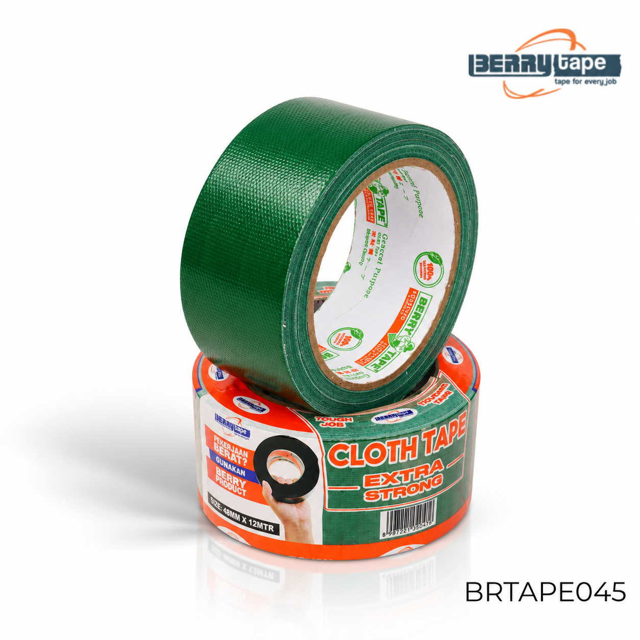 BERRY PB LINEN / CLOTH TAPE SR - HIJAU 48 X 12 Meter