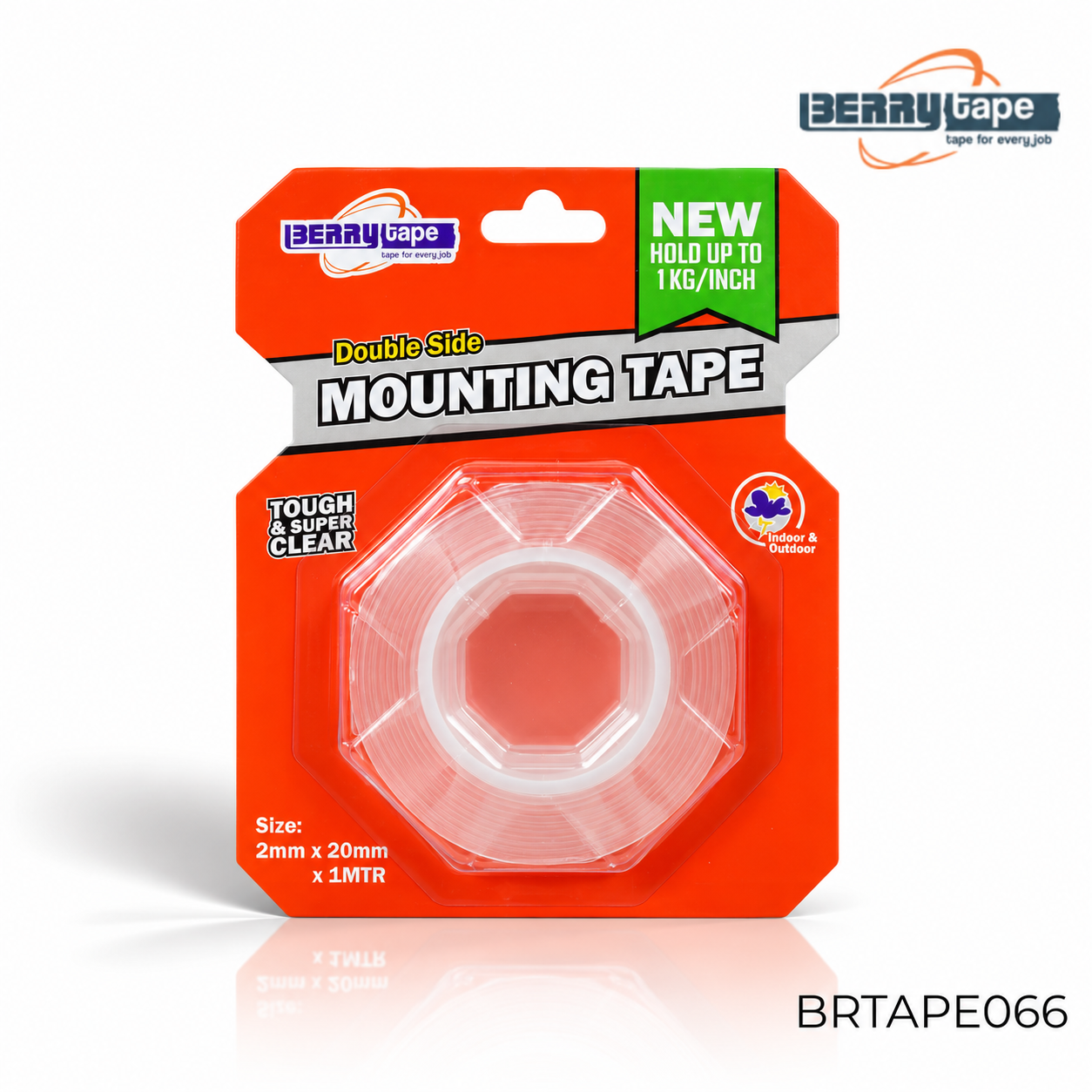BERRY MOUNTING TAPE DOUBLE SIDE - TEBAL 2MM x 1MT
