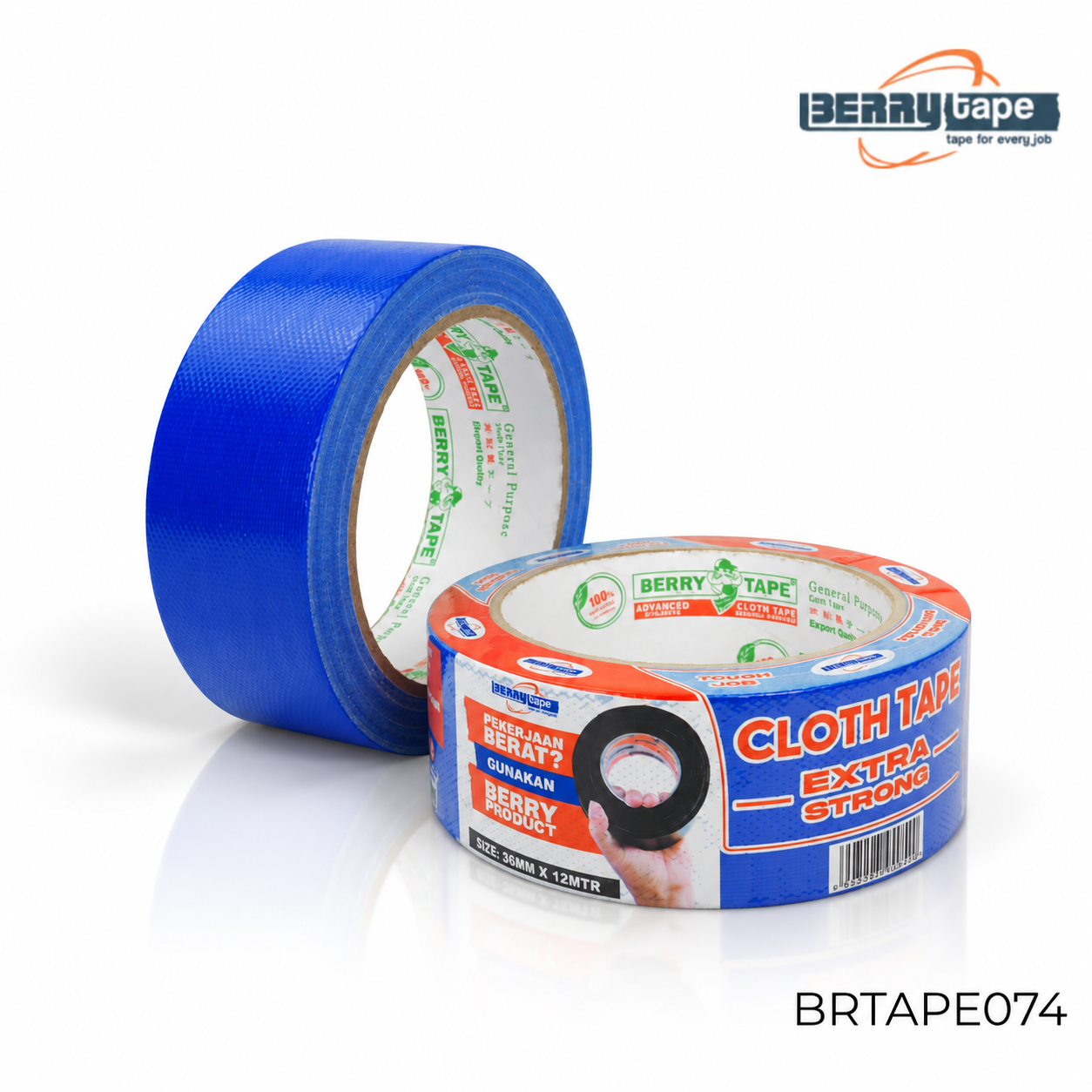 BERRY PB LINEN / CLOTH TAPE TYPE SR - BIRU 36 X 12 Meter