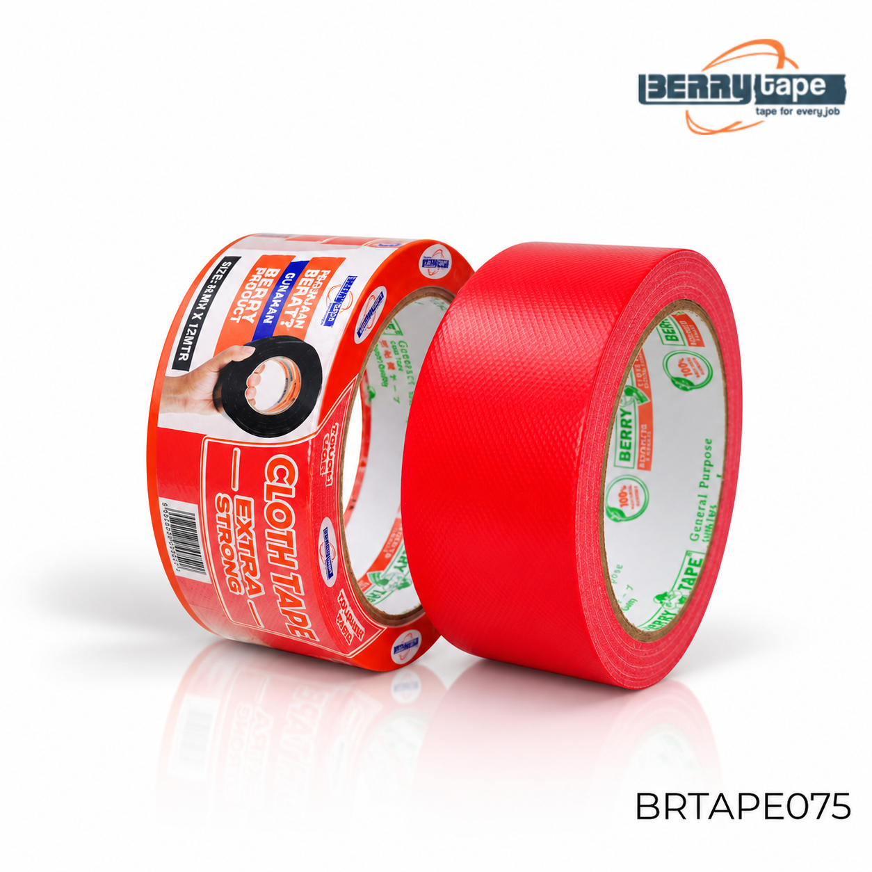 BERRY PB LINEN / CLOTH TAPE TYPE SR - MERAH 36 X 12 Meter