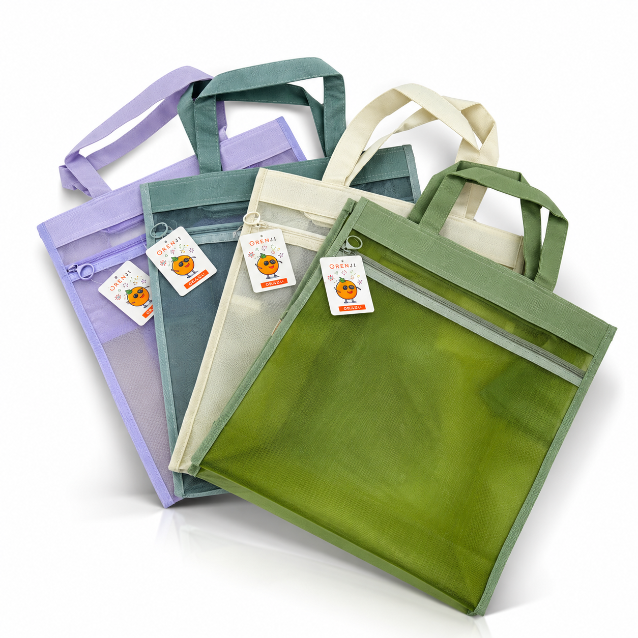 ORENJI Simple chiffon hand bag