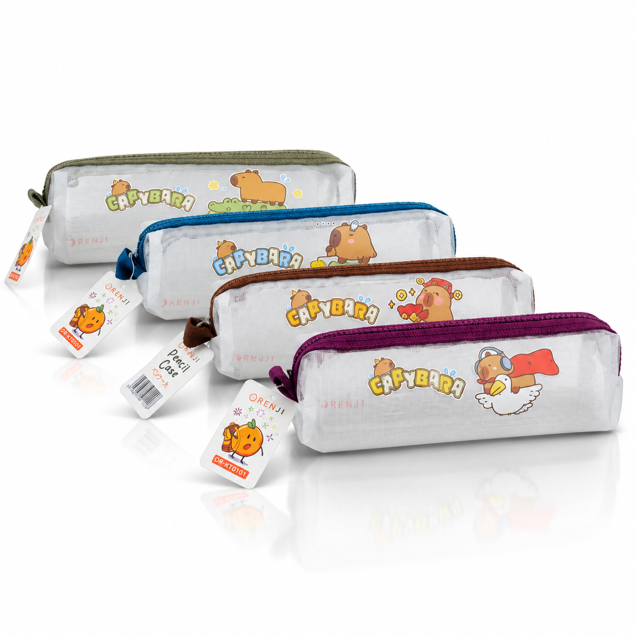 ORENJI Capybara A6 Square pencil case