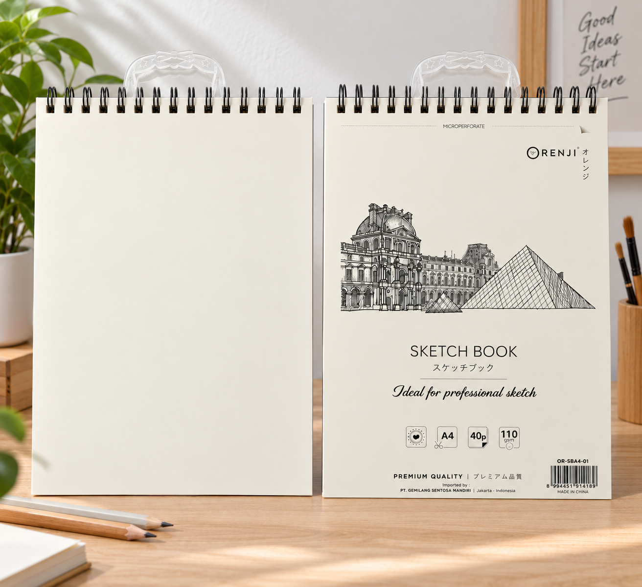 Orenji Sketch Book - 110 A4x40P