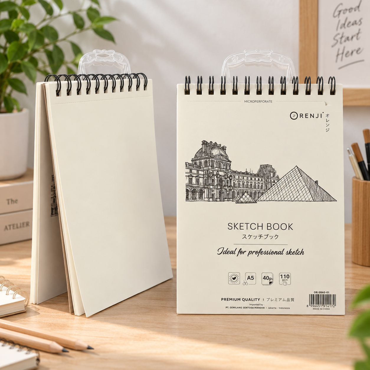 Orenji Sketch Book - 110 A5x40P