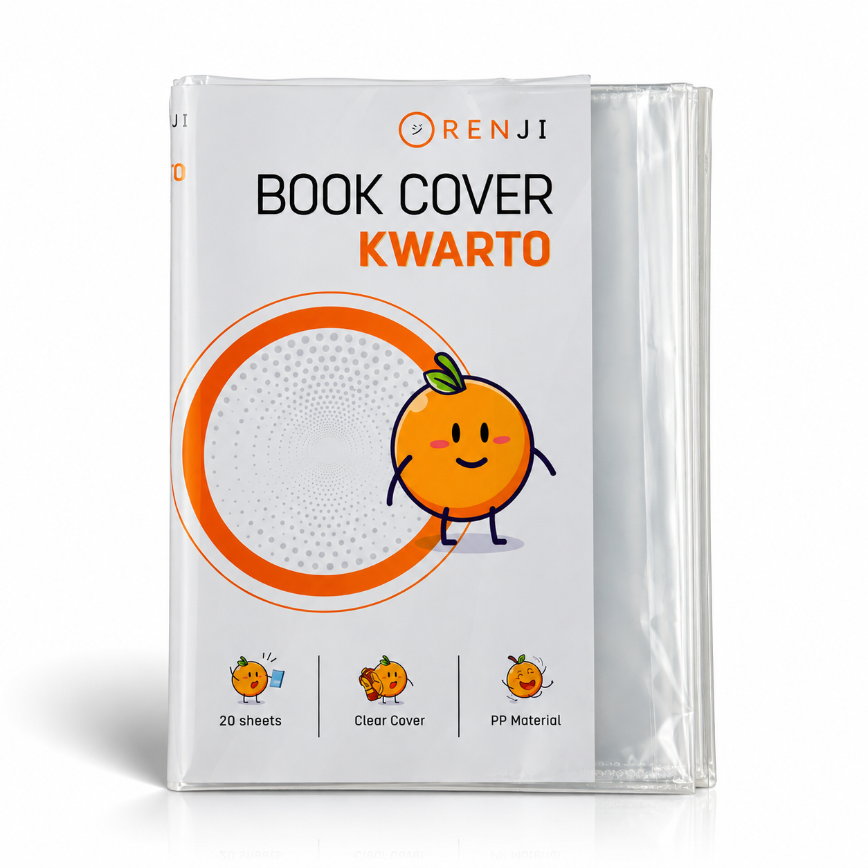 ORENJI Sampul Plastik / Book Cover Kwarto (20 pcs/pak)