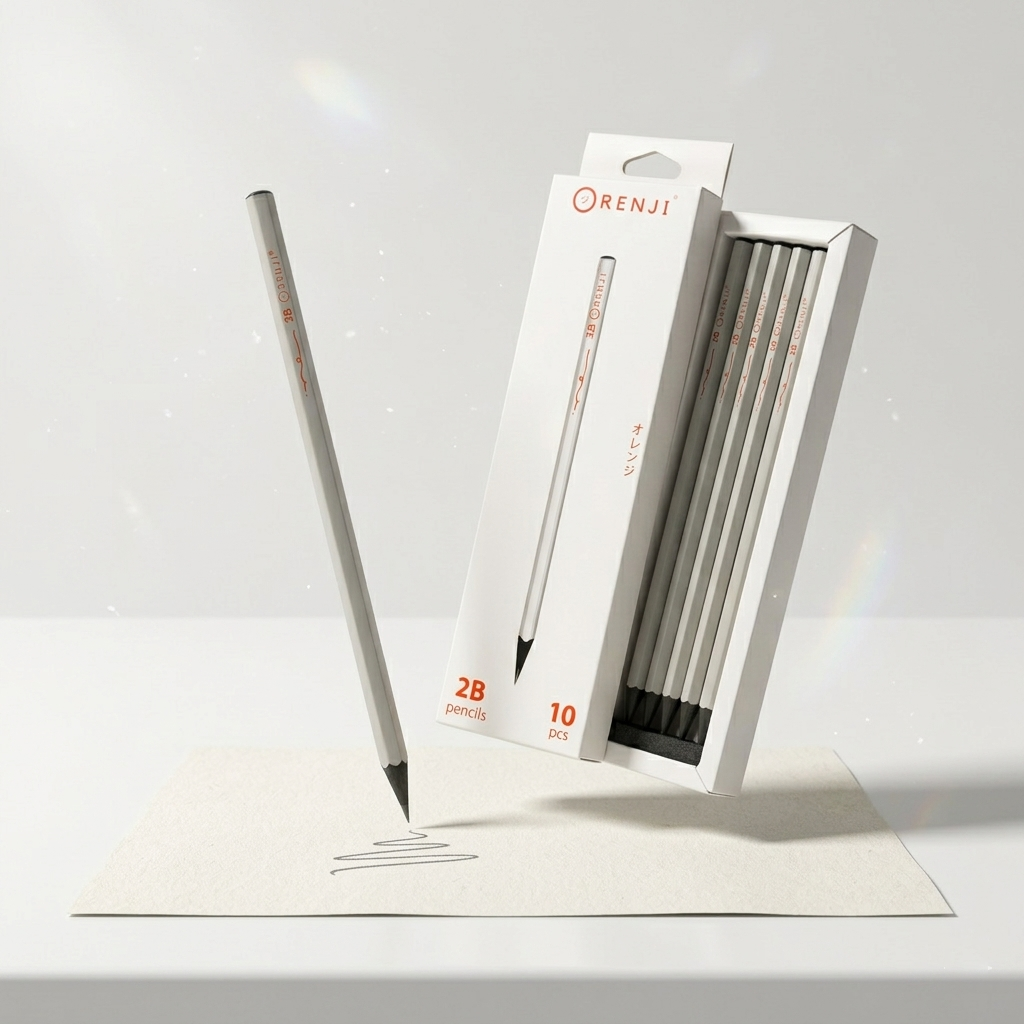 2B Pencil Black Wook - SILVER1 Pack = 10 piece