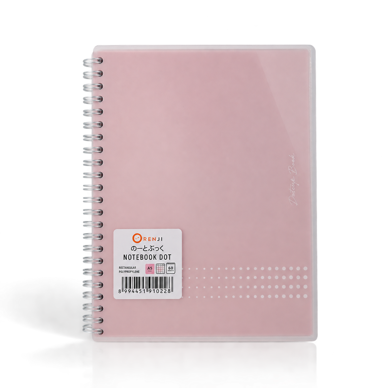 Orenji DOT Notebook A5 Pastel Color Soft Pink