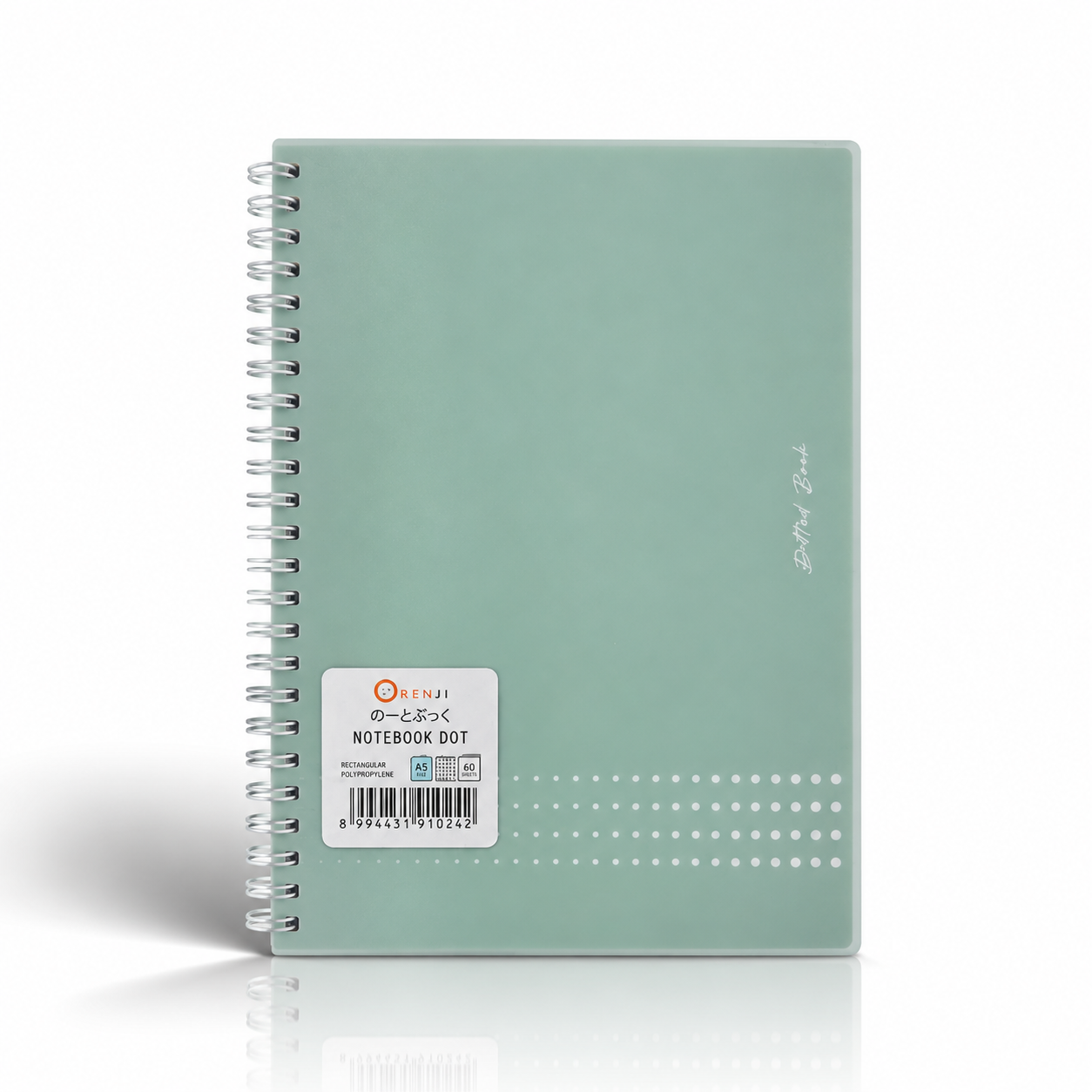 Orenji DOT Notebook A5 Pastel Color Soft Green