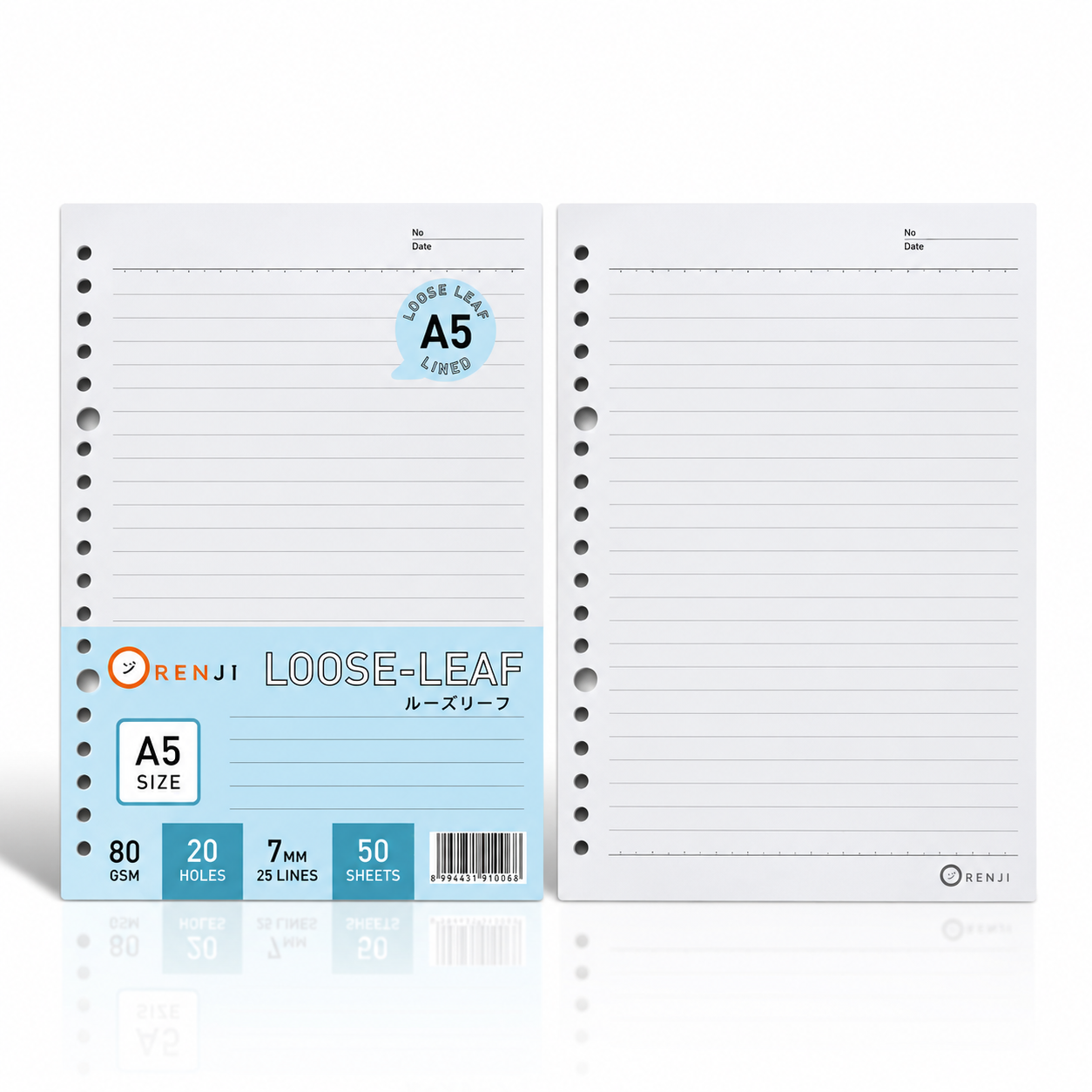 Loose Leaf A5 - 50 Sheet (80 gsm) - Line