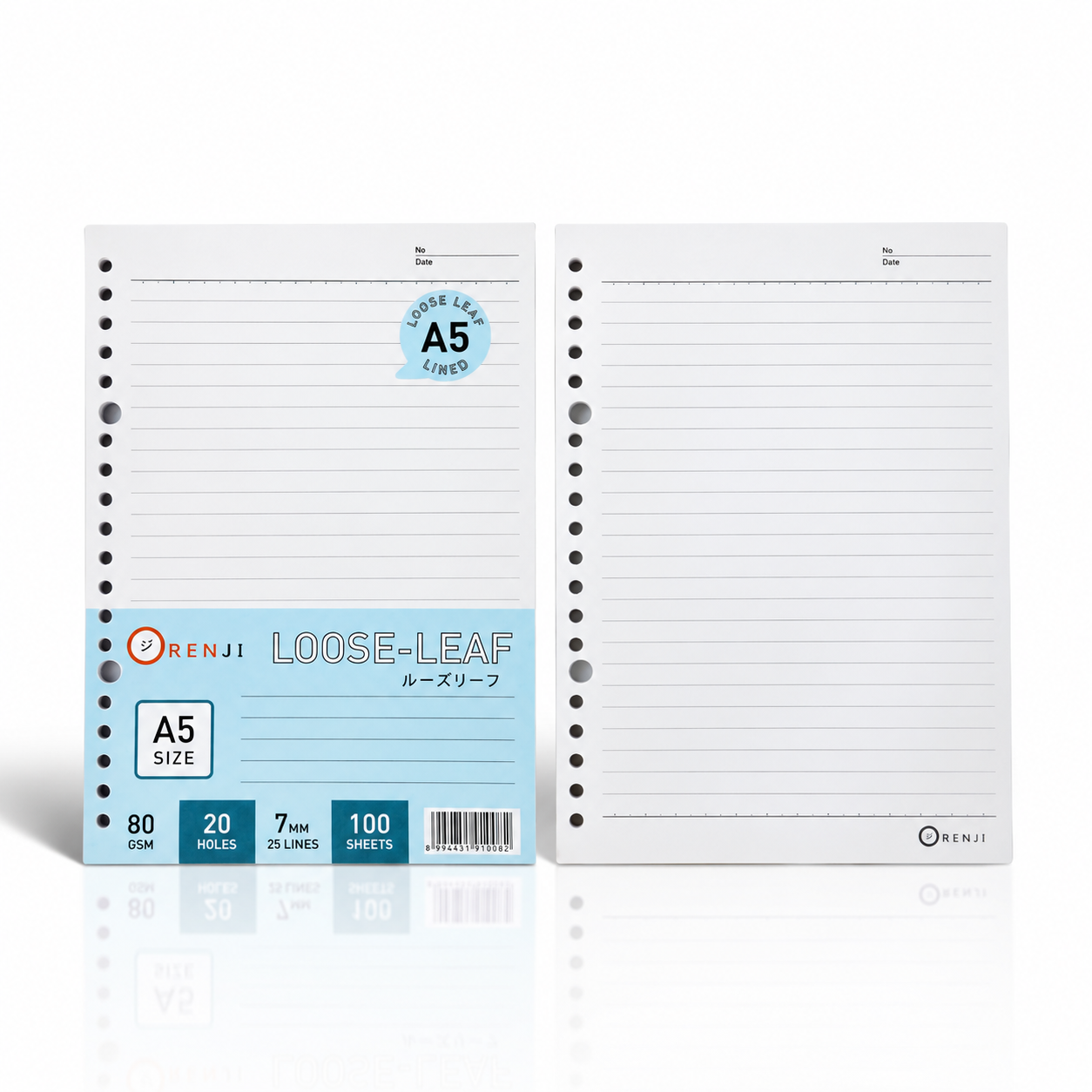 Loose Leaf A5 - 100 Sheet (80 gsm) - Line